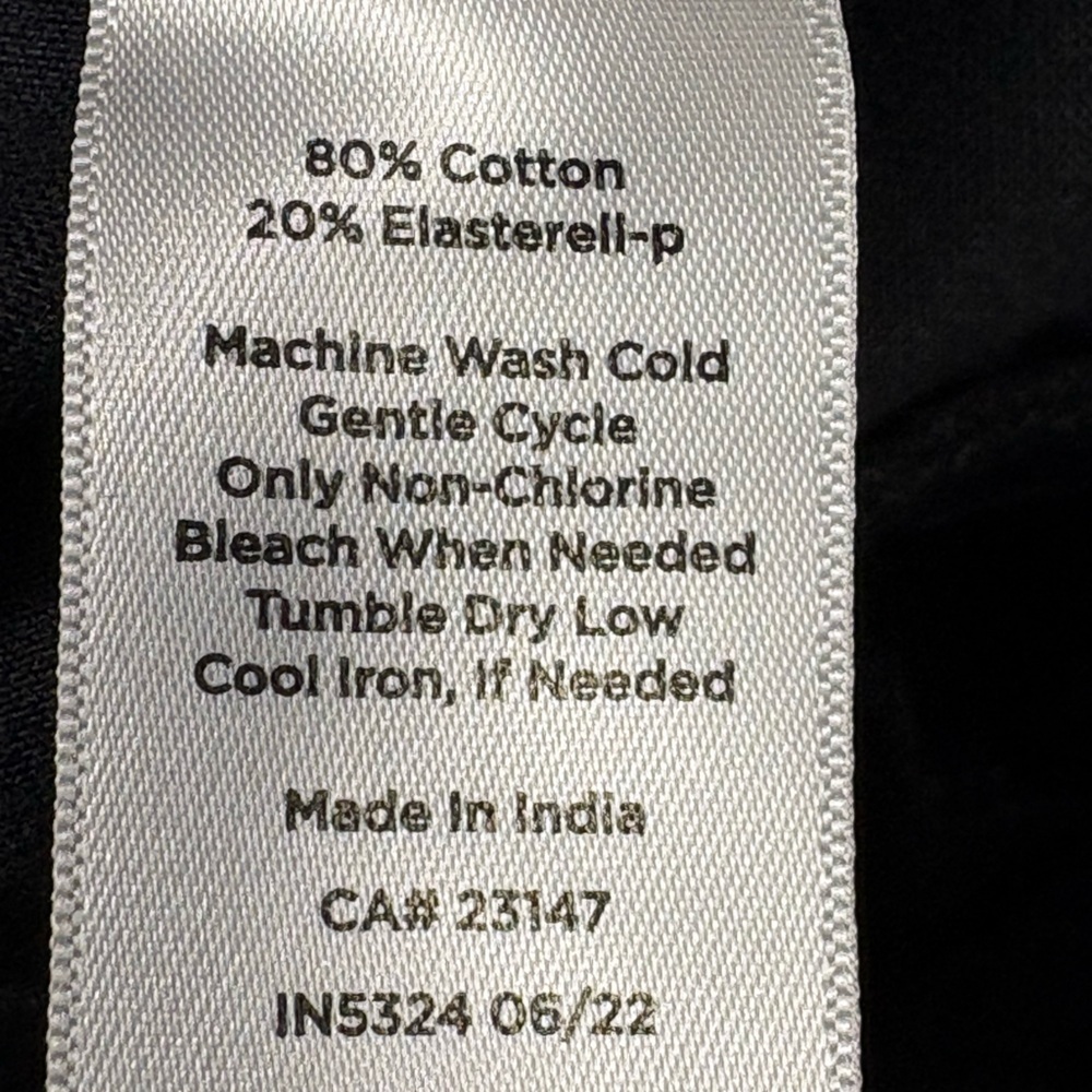 Talbots Women’s Black Velveteen Straight Leg Pants | Size 8 - Picture 9 of 9